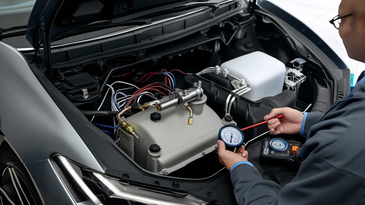 AI concept image: Changan CS15EV A/C system diagnostics