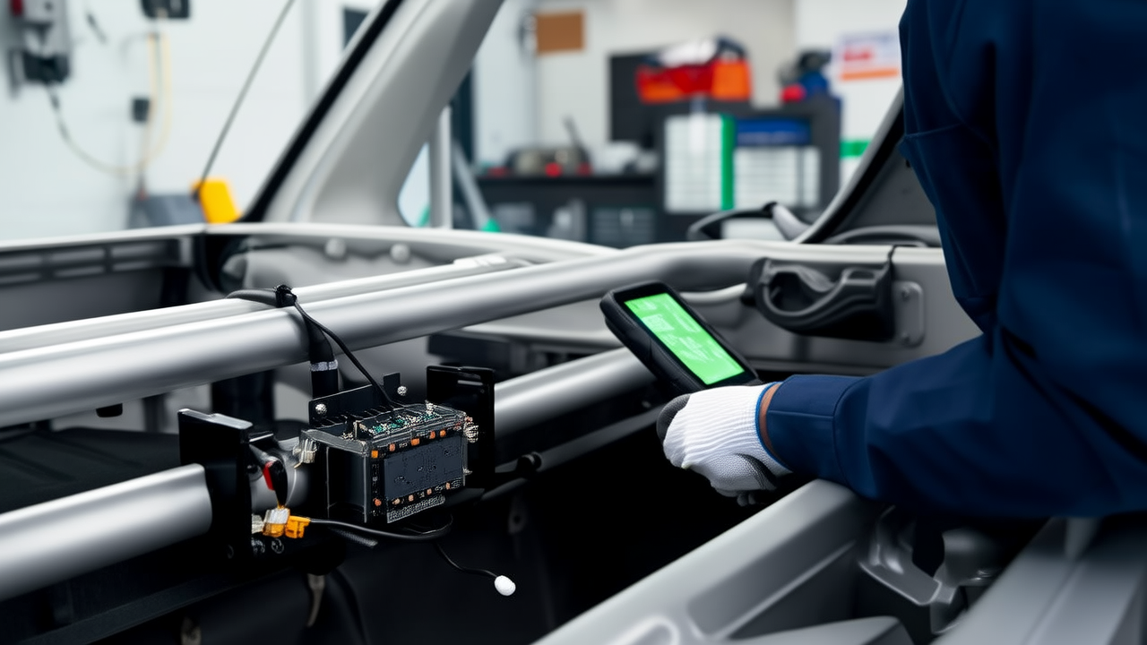 AI concept illustration: Dongfeng Fengxing S50EV VCM inspection