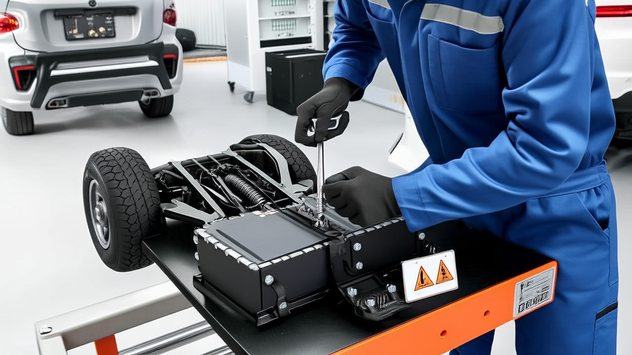 AI concept image: Leapmotor T03 high-voltage system inspection